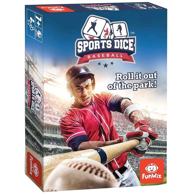FoxMind, Baseball Sport Dice Game, for Baseball Fans, Easy to Play, Travel Sized - Image 1
